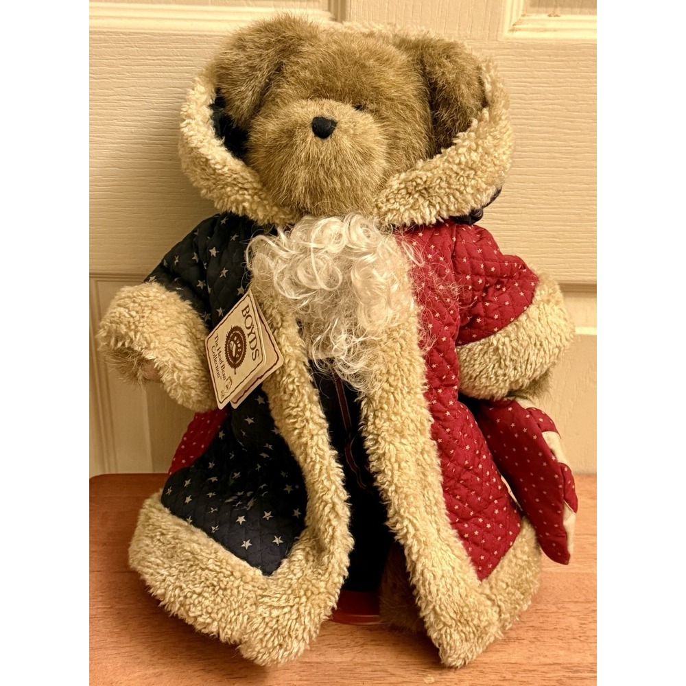 Boyds Bears Samuel T. Kringlebear W George Christmas Bear with Stand 919832